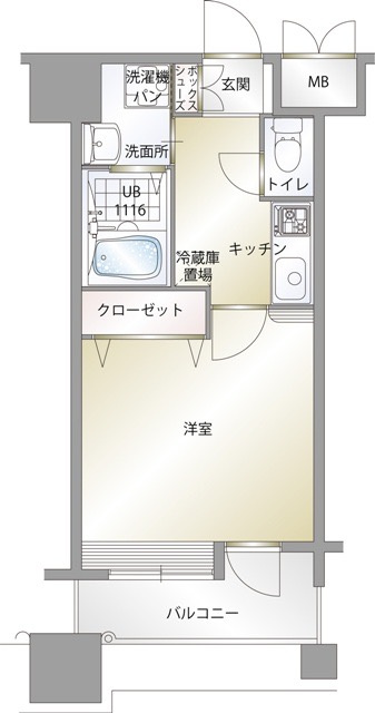 新品家具付きマンション中呉服町13(KaGood福岡)