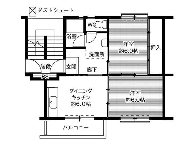 【間取り】 | ビレッジハウス笹川