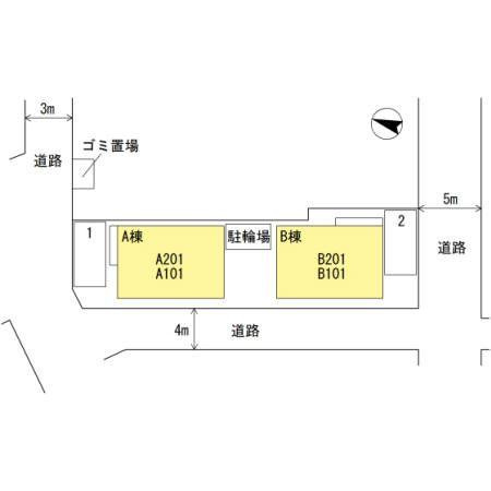 スタティオⅡ　Ｂの区画図