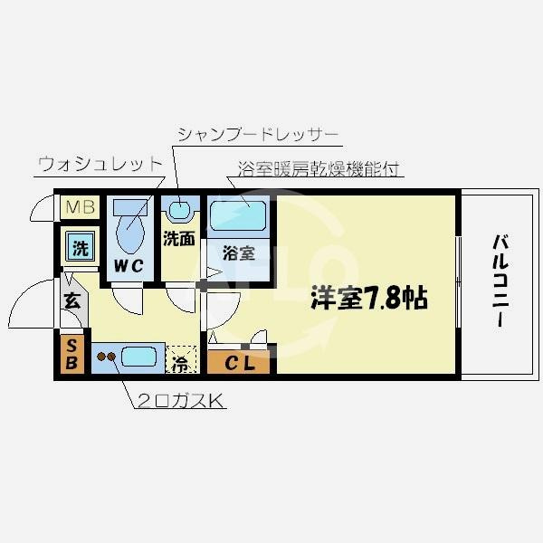 アドバンス上町台Ⅱクレイドルの間取り|アドバンス上町台Ⅱクレイドル　間取り