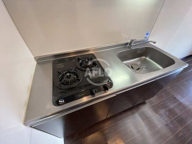 S-RESIDENCE淀屋橋のキッチン|S-RESIDENCE淀屋橋　2口ガスシステムキッチン