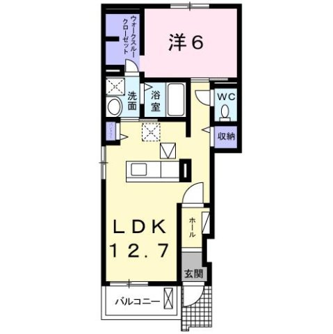 カルム　Ｋの間取り