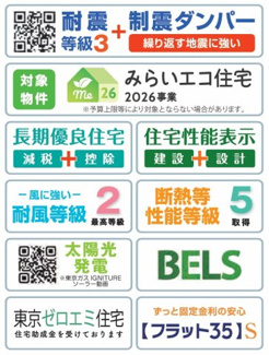 【構造・工法・仕様】 | 【仲介手数料無料！！】府中市四谷4丁目　新築戸建て（全1棟）1号棟　6280万円
