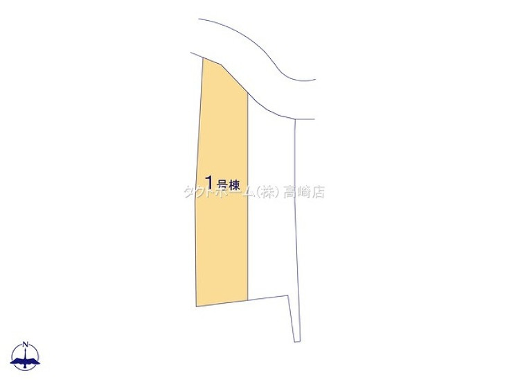 GRAFARE 高崎市岩鼻町2期 1号棟の区画図|敷地面積：273.76㎡【82.81坪】