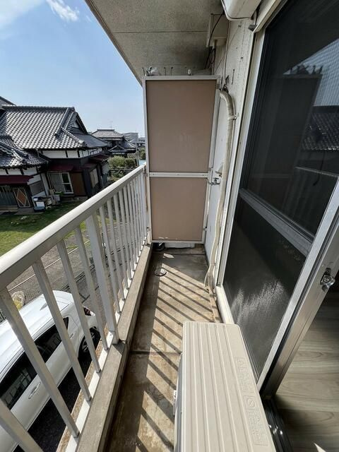 江野沢ハイツＡのバルコニー