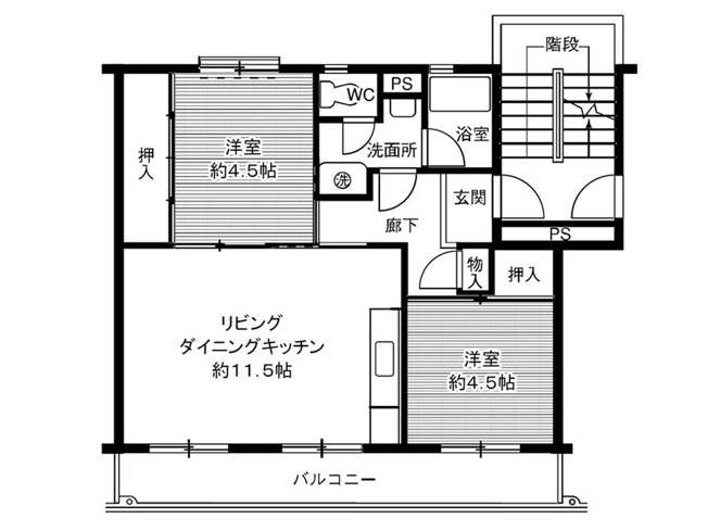 【間取り】 | ビレッジハウス笹川