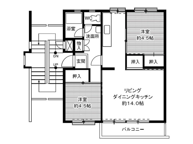 【間取り】 | ビレッジハウス笹川