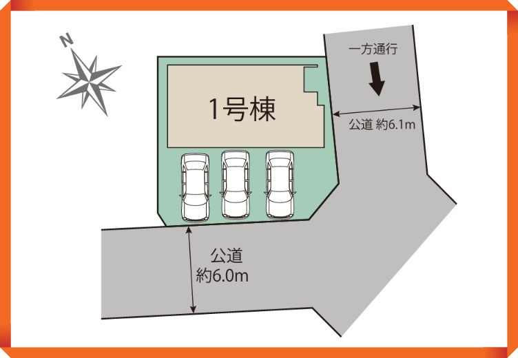 ブルーミングガーデン　豊田市市木町3丁目2期　全1棟の区画図|上品な街並みに調和する区画。落ち着いた住環境が、末永く愛される住まいづくりの理由となっています。