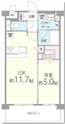 グランディールブライトⅡの間取り