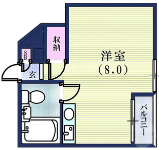 ロイヤルイン二宮の間取り