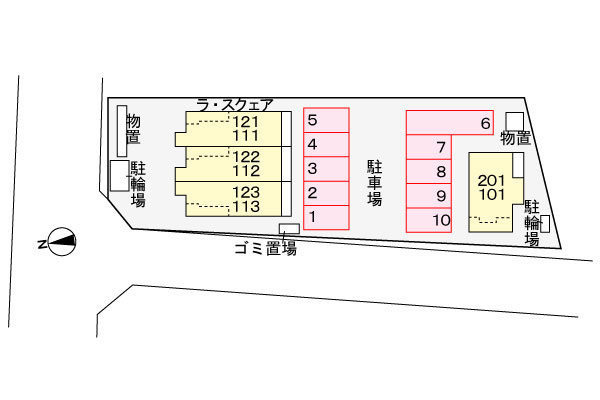 ラ・スクェアⅡの駐車場|駐車場