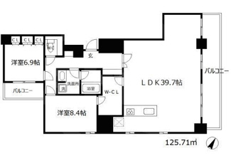 【間取り】 | リバーサイドタワー中之島　福島小学校区 | リバーサイドタワー中之島　高層階・南向き