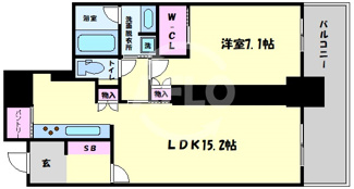【間取り】 | グランドメゾン新梅田タワー　大淀小学校区 | グランドメゾン新梅田タワー　開放感のある間取り