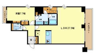 【間取り】 | リバーサイドタワー中之島　福島小学校区 | リバーサイドタワー中之島　ひろびろとした間取り