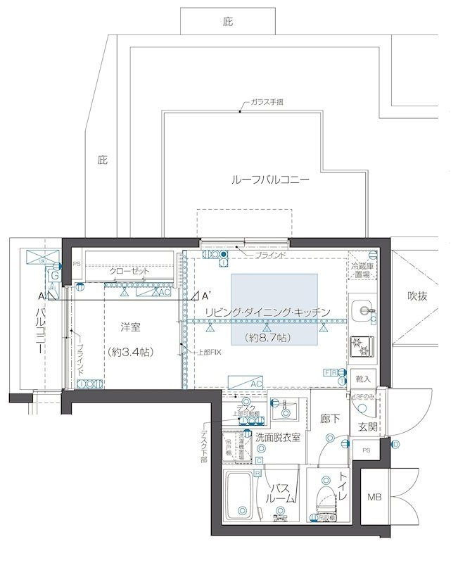 ZOOM西早稲田の間取り|間取りです。