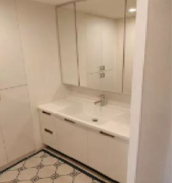 神戸市中央区海岸通６丁目の賃貸マンションの洗面所
