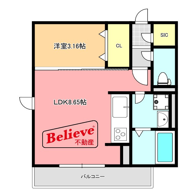 プレミエール　御井 の間取り|使い勝手の良い間取りです♪