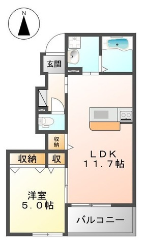 ラフィーネの間取り|間取図