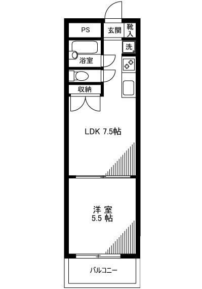 カーサ第一宇喜田１号棟の間取り|間取りです。