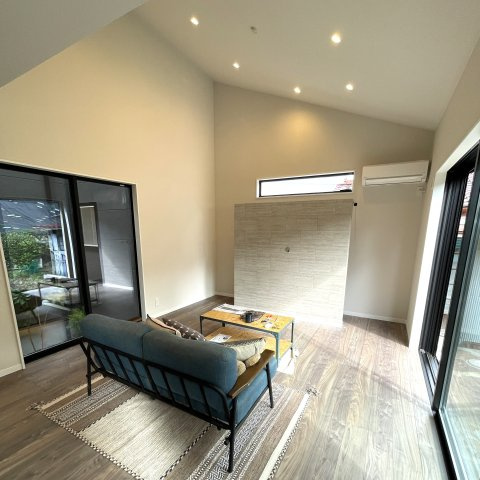 飯能市矢颪　平屋建新築住宅の居間・リビング