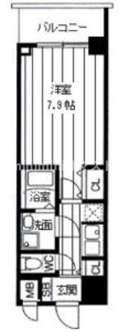 大阪市浪速区戎本町１丁目の賃貸マンションの間取り