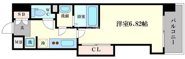 大阪市浪速区浪速西１丁目の賃貸マンションの間取り
