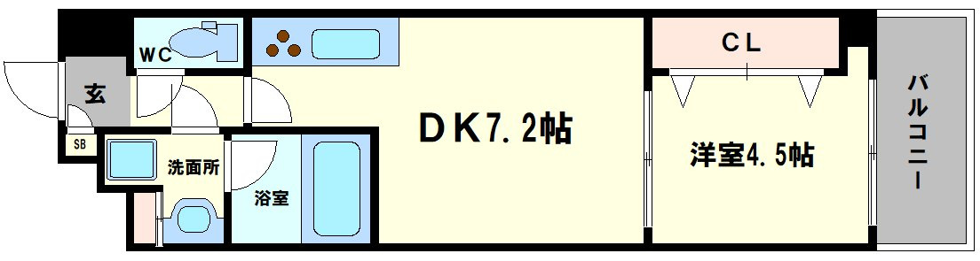 ジョイアナンバの間取り