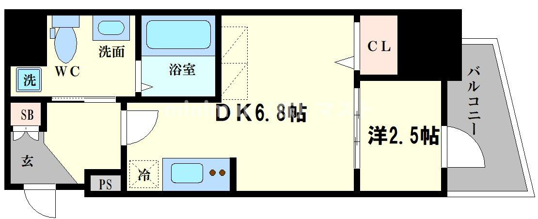 　(旧:レジデンス難波南)の間取り