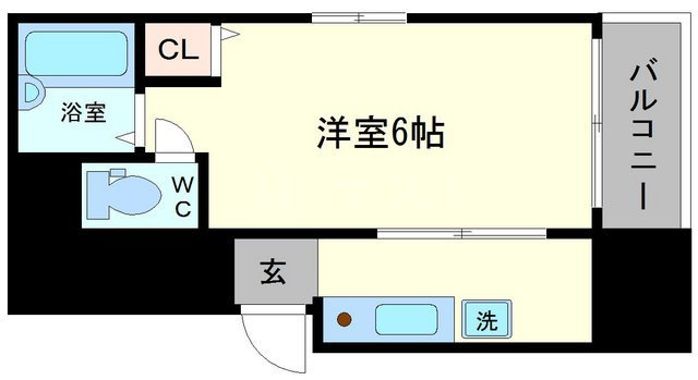 大阪市浪速区元町３丁目の賃貸マンションの間取り