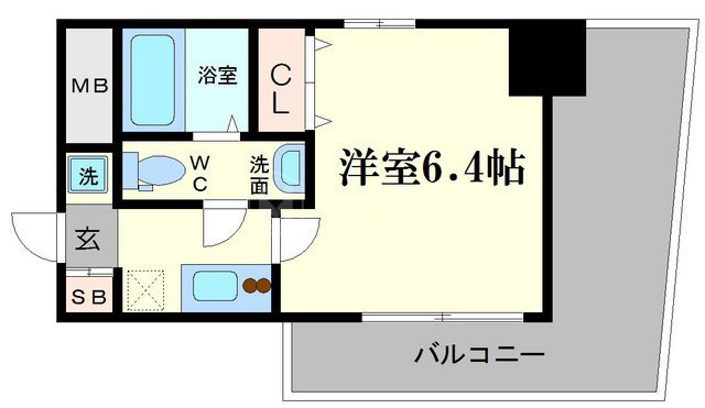 大阪市浪速区下寺２丁目の賃貸マンションの間取り