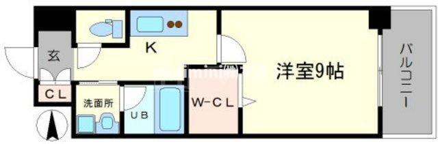 大阪市浪速区敷津東３丁目の賃貸マンションの間取り