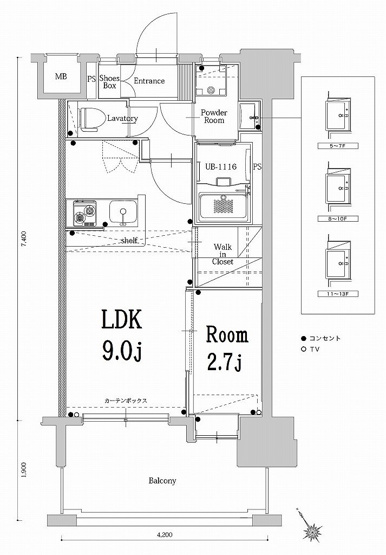 【間取り】 | 新品家具付きマンション東光16(KaGood福岡) | ※間取りと異なる場合は現状を優先します。