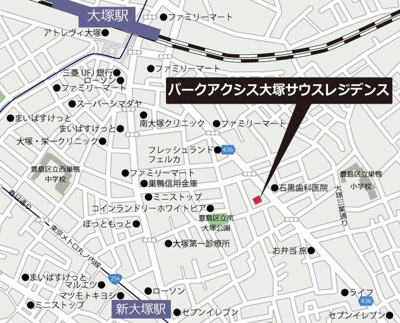 【地図】 | パークアクシス大塚サウスレジデンス