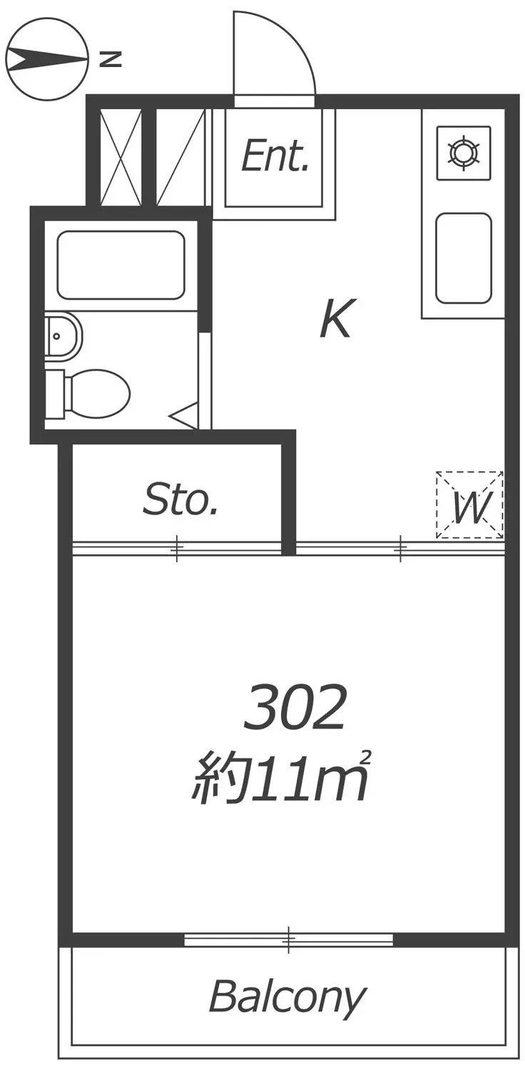AP186 プラーズ市ヶ尾 302の間取り|



