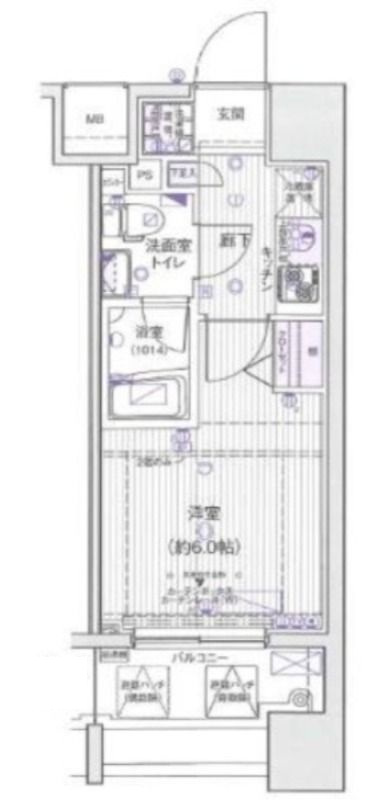 ザ・ヴァレッシア蒲田シティの間取り|間取りです。