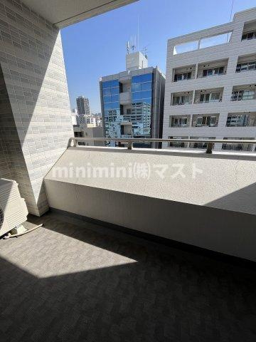 大阪市西区新町３丁目の賃貸マンションのバルコニー