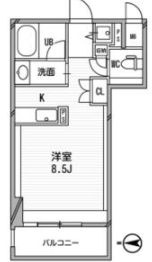 大阪市西区南堀江４丁目の賃貸マンションの間取り