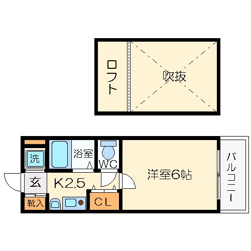 大阪市西区土佐堀１丁目の賃貸マンションの間取り