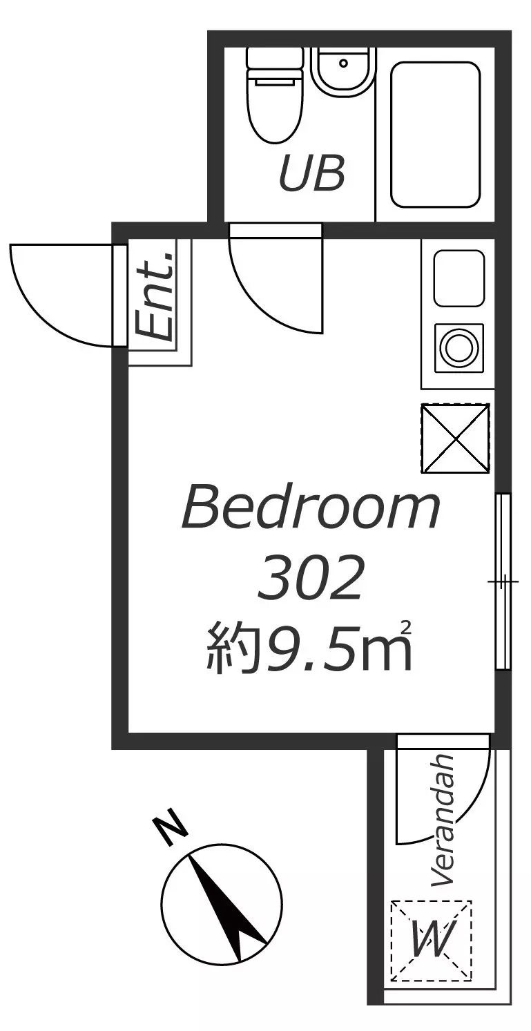 AP802 フォレスト伊勝町 302の間取り|



