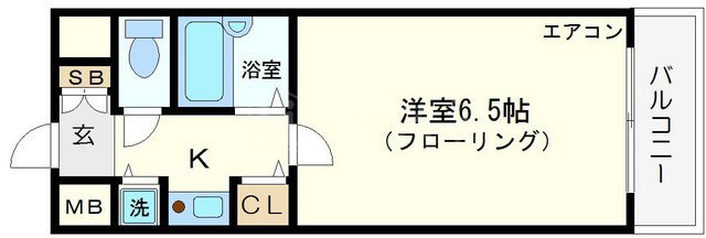 大阪市西区北堀江２丁目の賃貸マンションの間取り