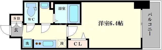 大阪市西区九条２丁目の賃貸マンションの間取り