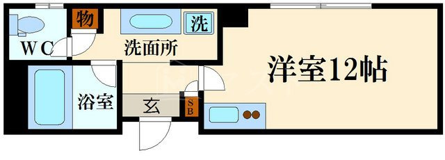 大阪市西区川口１丁目の賃貸マンションの間取り