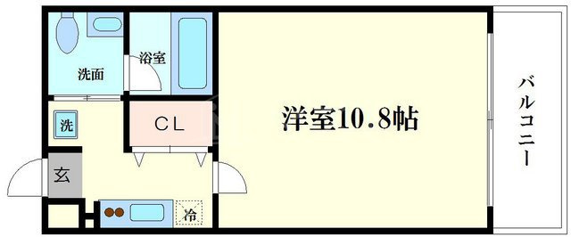 大阪市西区江戸堀１丁目の賃貸マンションの間取り