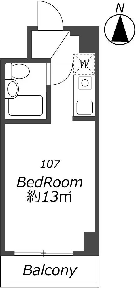 AP1450 パレスハイツ津田沼 107の間取り|




