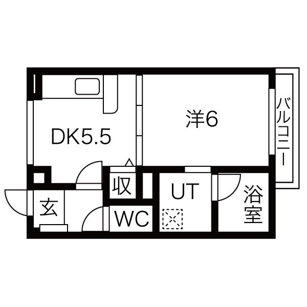 春日井市大留町５丁目の賃貸マンションの間取り