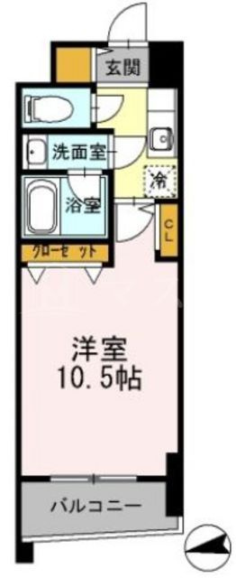 大阪市西区土佐堀１丁目の賃貸マンションの間取り