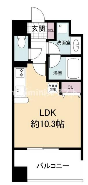 大阪市西区新町３丁目の賃貸マンションの間取り