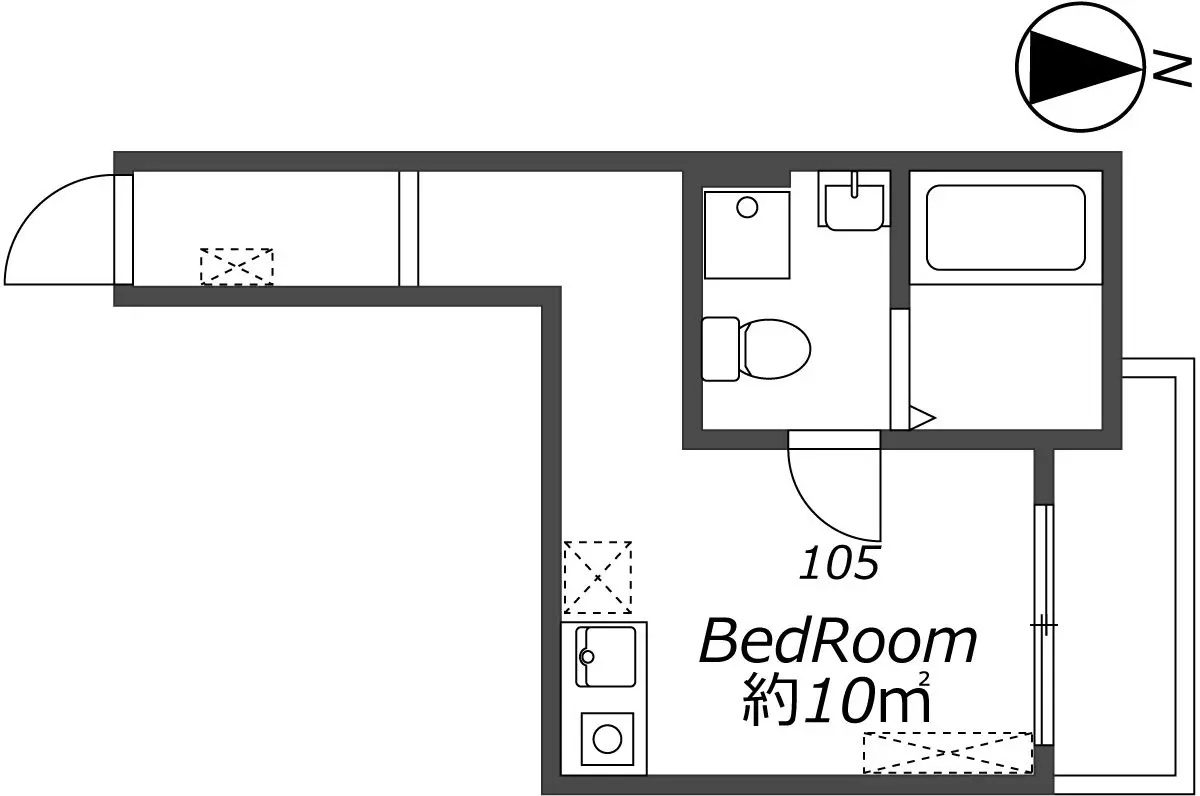 AP200 セレーノ舎人 105の間取り|



