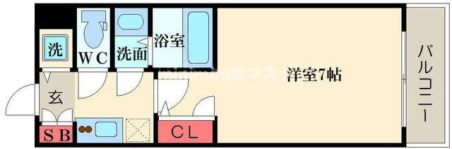 大阪市西区九条２丁目の賃貸マンションの間取り