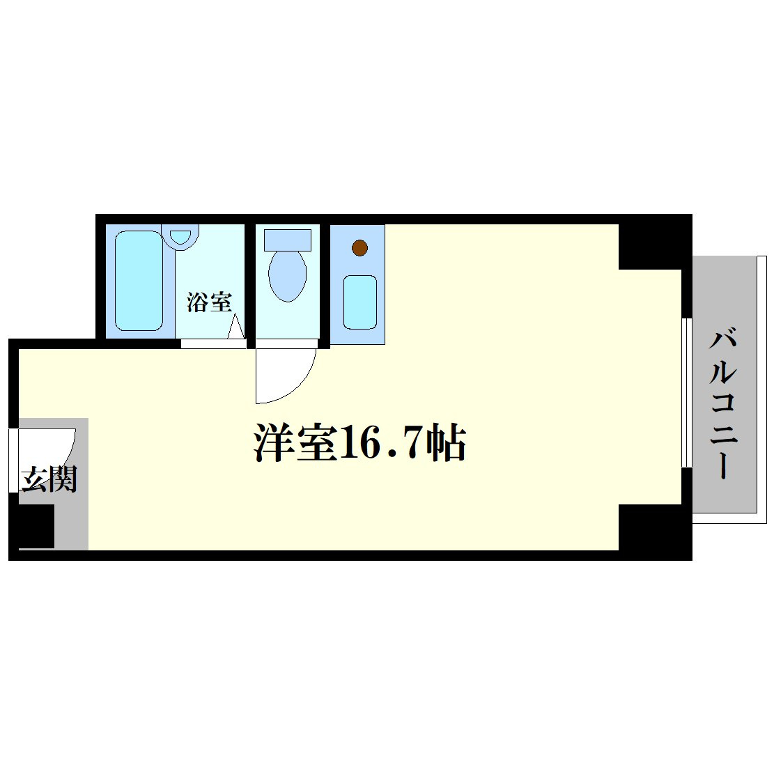 大阪市西区西本町２丁目の賃貸マンションの間取り